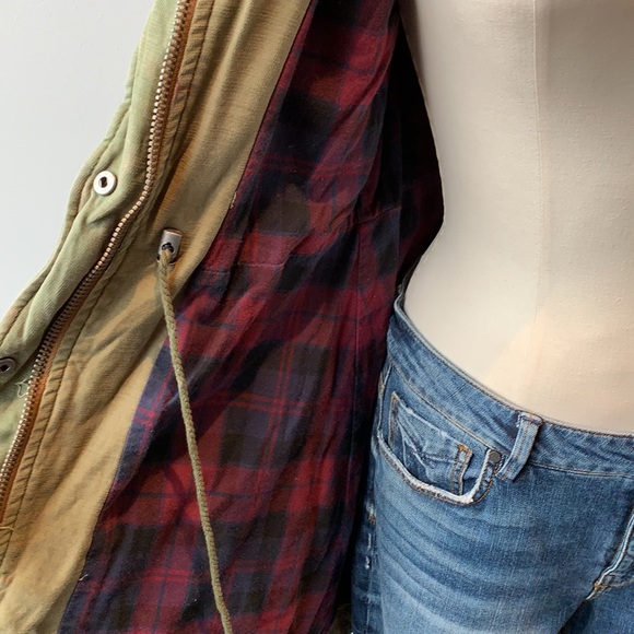 NWOT Free People Mid Length Army two-tone jacket - Picture 7 of 9